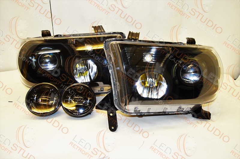 Светодиодные фары Toyota Sequoia Bi Led